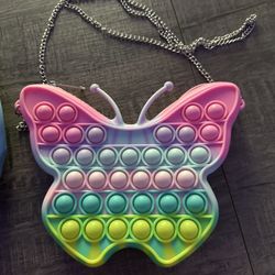 Pop It Backpack And Pop It Butterfly Purse 