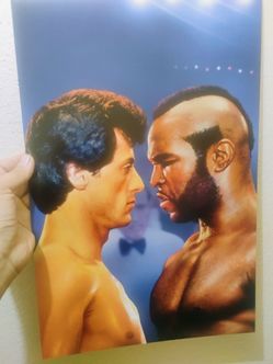 12x18 poster Rocky vs Mr T