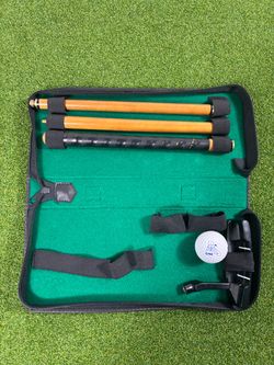 California Waterfowl CWA Executive Travel Putter Set Wood Shaft Case