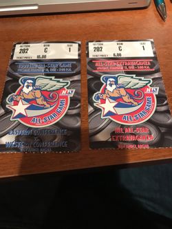 Ticket stubs from 1997 IHL Hockey All Star Game Grand Rapids Griffins