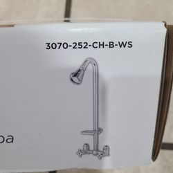 BRAND NEW Shop Homewerks 8"x8"x23" Chrome Outdoor/Indoor shower