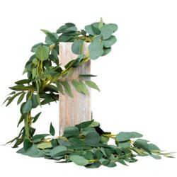 6 Foot Eucalyptus Garland Artificial Faux Greenery for Home Wedding Decorations, Wedding backdrops, Table centerpieces Covers, Wedding Arch, Accent Ch