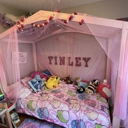 House Pink Twin Bedframe, ADORABLE! 