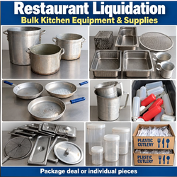 Restaurant Closeout Lot – Commercial Kitchen Gear, Smallwares & Supplies