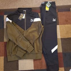 Puma Fit Olive. Jacket M Pants S. BRAND NEW