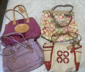 Multicolor coach purse