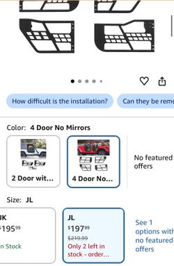 Tube Doors Compatible with 2018-2026 Wrangler