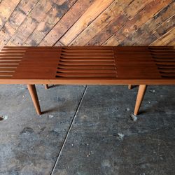 MCM slatted bench