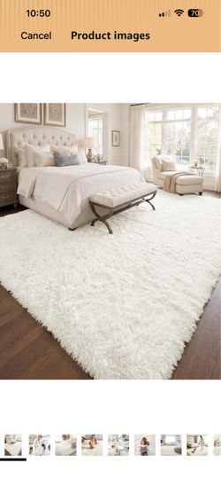 9x12 Machine Washable Large Area Rugs for Living Room, Bedroom, Soft Fluffy Shaggy Bedside Rug, Indoor Floor Carpet for Kids Girls and Boys, Dorms, Nu