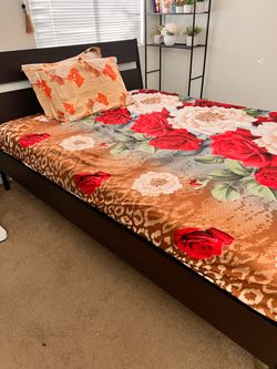 Selling IKEA queen size bedframe and mattress.