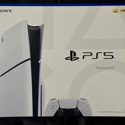 SONY PLAYSTATION 5 SLIM DISC CONSOLE 1TB, WHITE INCLUDING DUALSENSE CHARGING STATION