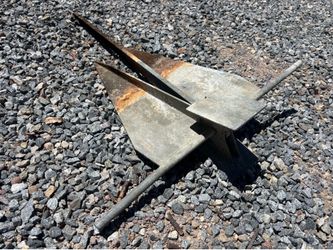 Large 20 lbs galvanized Danforth anchor