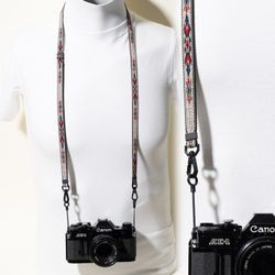 Camera Strap Neck Quick Release Southwest Woven 10mm Adjustable 35-50"