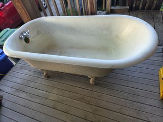 1923 claw foot bathtub.