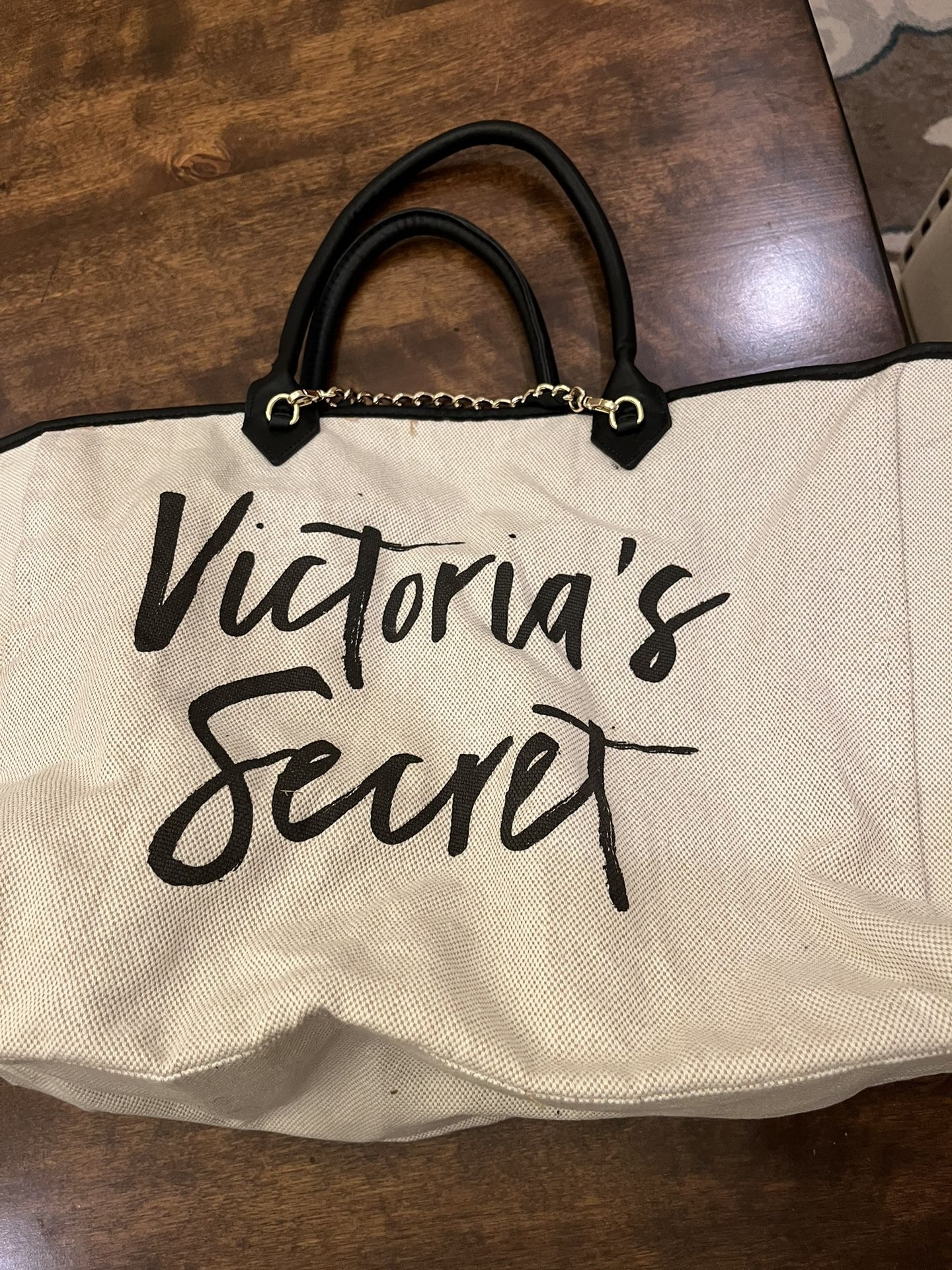 Victorias Secret Canvas Tote Bag