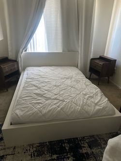 White Full Bed frame