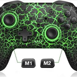 Wireless Switch Controller for Nintendo Switch/Switch 2/Lite/OLED Controller, Switch Controller with a Mouse Touch Feeling on Back Buttons, Extra Swit