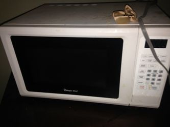 Small white microwave