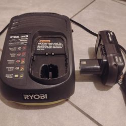 Ryobi Charger With Battery 18v 1.5ah