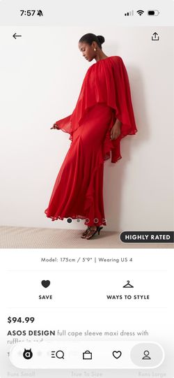 Red elegant ASOS dress