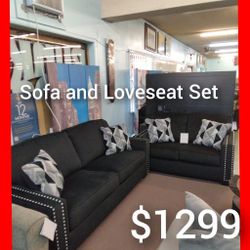 🤓 Sofa And Loveseat Set 