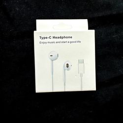 Wired earbuds (USB-C) for IPhone 15-17