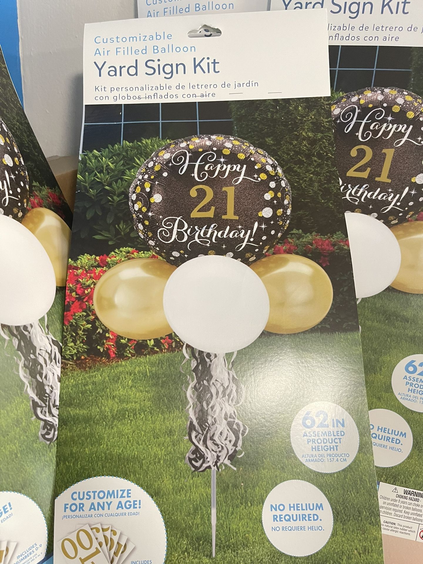 HAPPY ” 21 “BIRTHDAY BALLONS