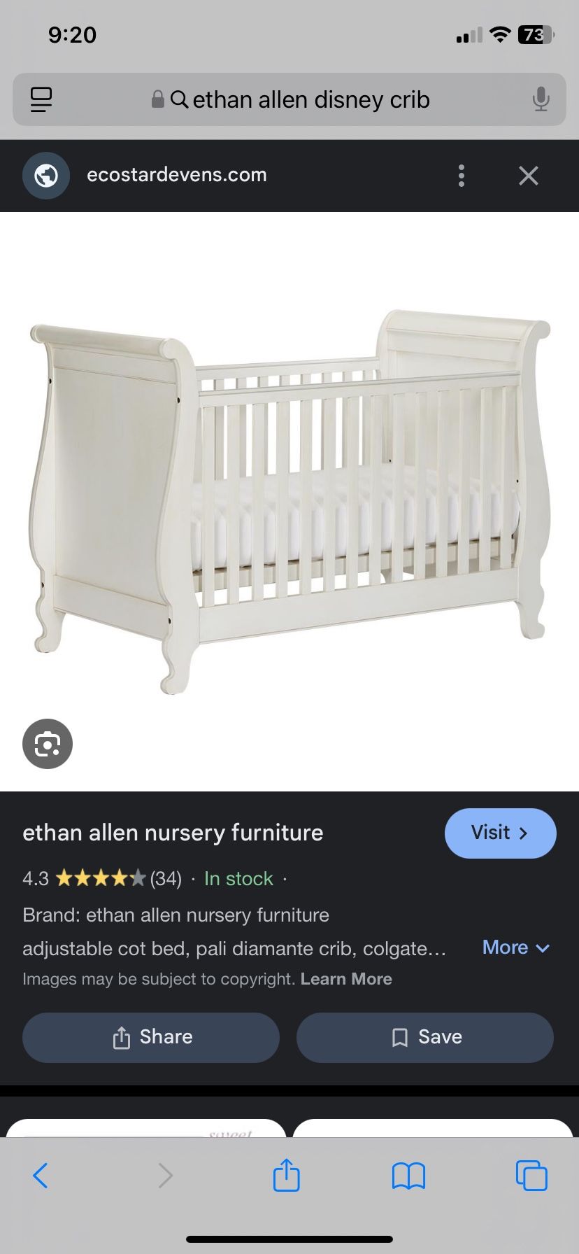 Ethan Allen Crib