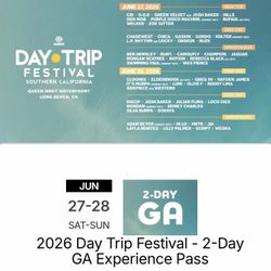 Day Trip 2 Passes For Both Days