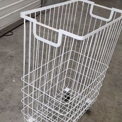 storing clothes in your bedroom or closet
4 wheels on bottom make it easy to move around your house
Made from a rust-resistant metal frame