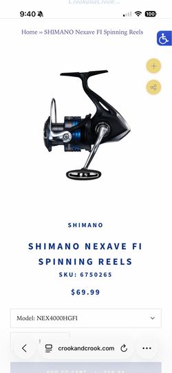 Shimano Nexave 4000 Spinning Reel