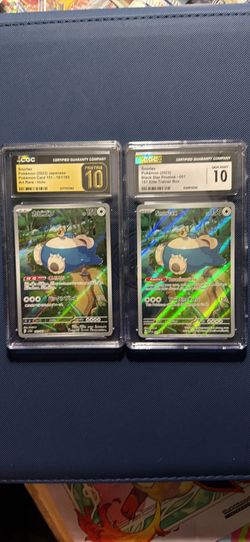 CGC 10 Snorlax Pokémon Card Lot of 2