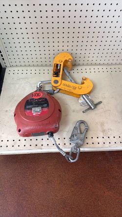 Miller Falcon Self-Retracting Lifeline with Beam Clamp