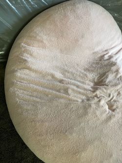 Giant pink bean bag