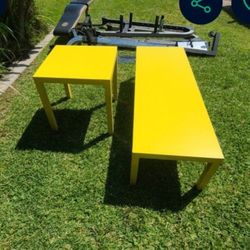 Yellow Tables $50