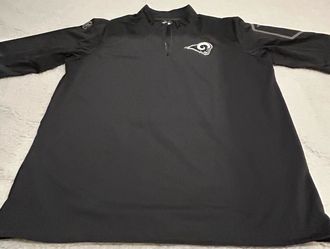 Nike St. Louis Rams 1/4 Zip Pullover Size XL
