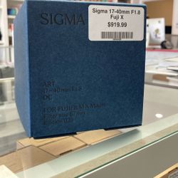 Sigma 17-40mm F1.8 For Fuji X