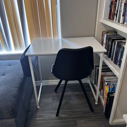 Small White Study Desk