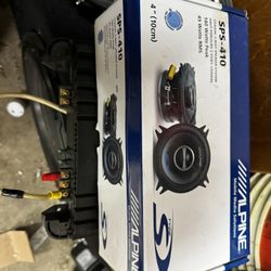 4” Alpine Speakers, (2) SPA-410 140 Watt 