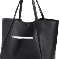 Large Tote Bag for Women Work 25L Travel Vegan Leather Ladies Handbags Weekender Purses