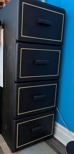 4 drawer oak file cabinet