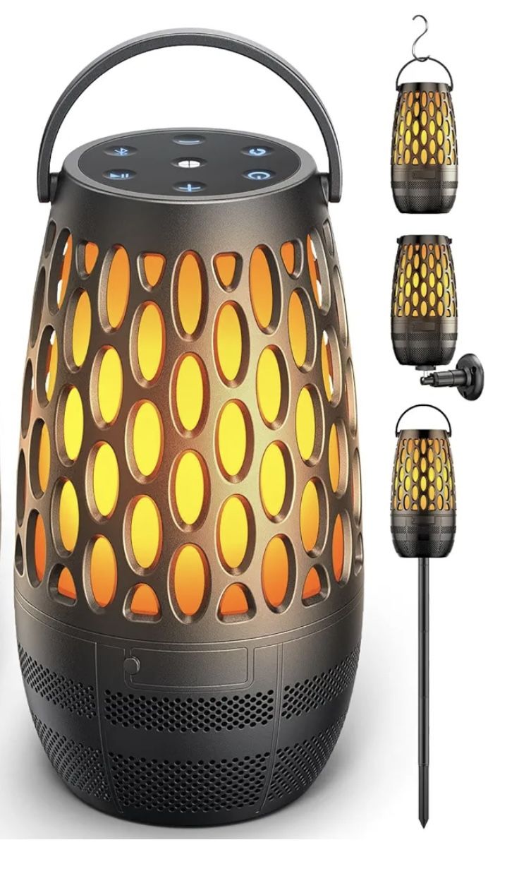 Outdoor Speakers, Tiki Torch Speaker, Outdoor Bluetooth Speakers Waterproof, Outdoor Wall Mount Speakers, Outdoor Speakers for Surround Sound, Wireles