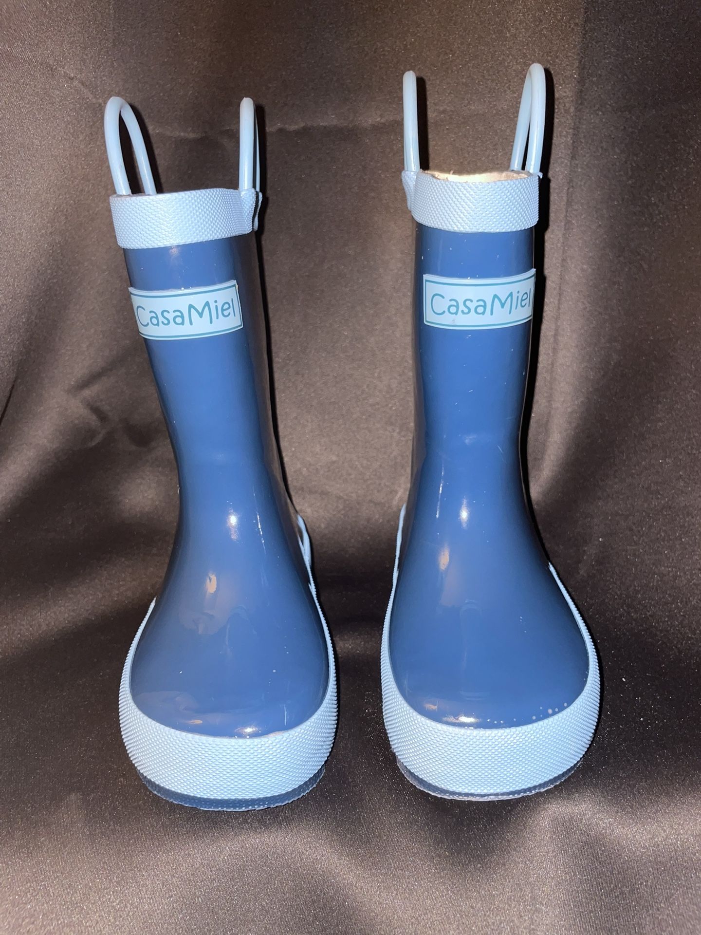 Kids Casa Miel Noble Blue Rain Boots