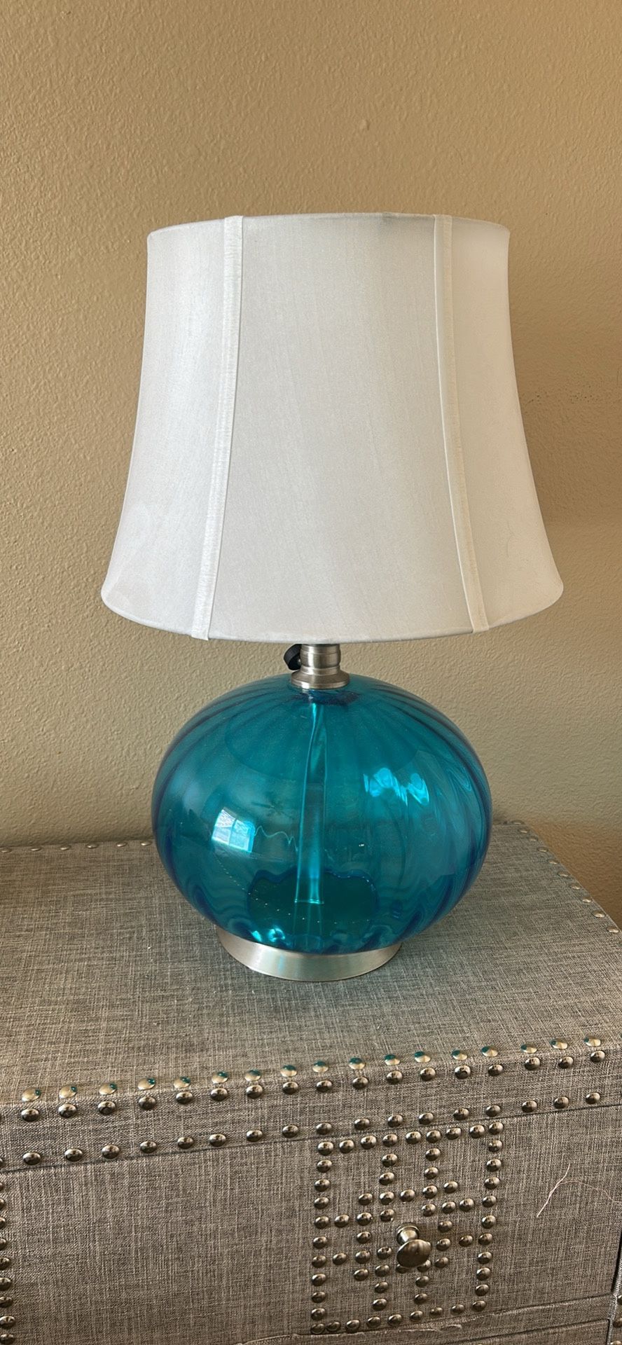 Blue Glass Lamp