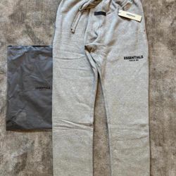 Dark Oatmeal Essentials Sweatpants (Size Large) — Brand New w/ Tags