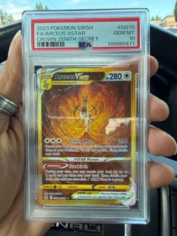 Pokemon Crown Zenith Arceus VSTAR GG70 PSA 10