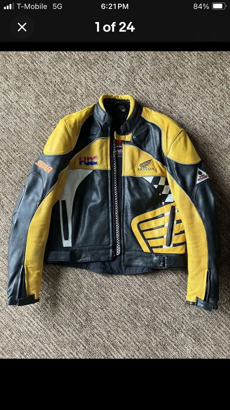 Honda Racing Motorcycle Jacket Size 44