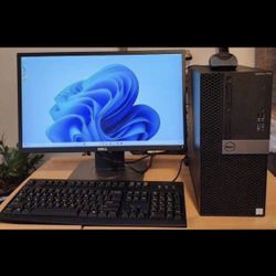Dell  7050 i5-6500 256 GB SSD 8 GB RAM  Dell 24” Screen  windows 11 Ms office 2021 