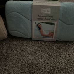 2 Memory Foam Lounge Chair Covers