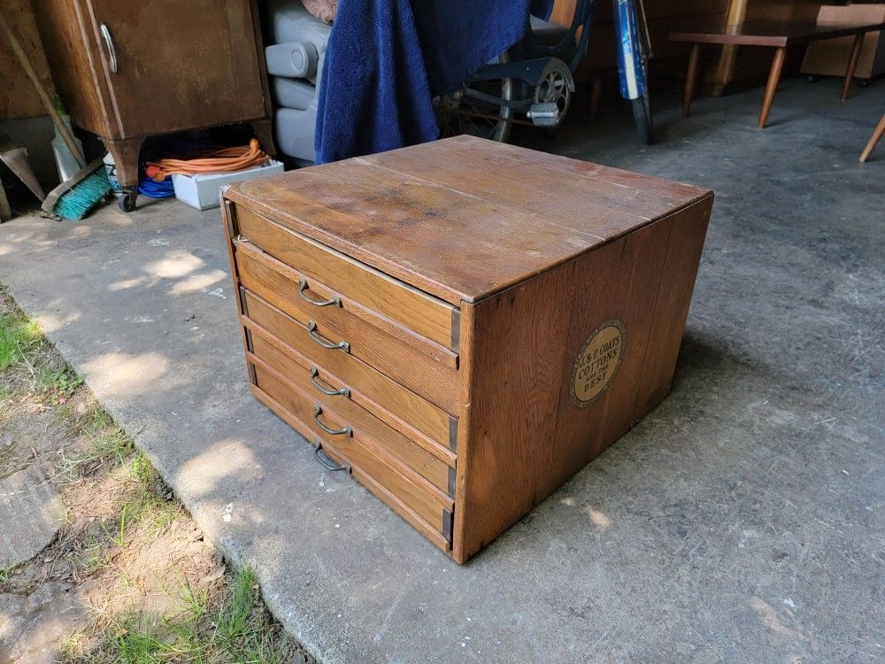 Antique Spool Cabinet